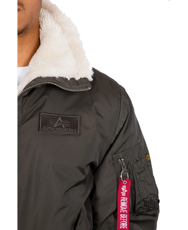 spezial madrid Alpha Industries B-15 3 TT Jacket Black Olive Grandes descuentos
