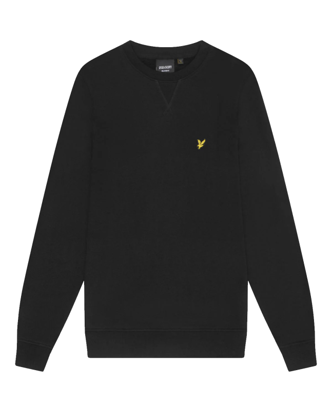 spezial madrid Lyle & Scott Football For All Graphic Crew Neck Sweatshirt Jet Black Limitado a 3 días