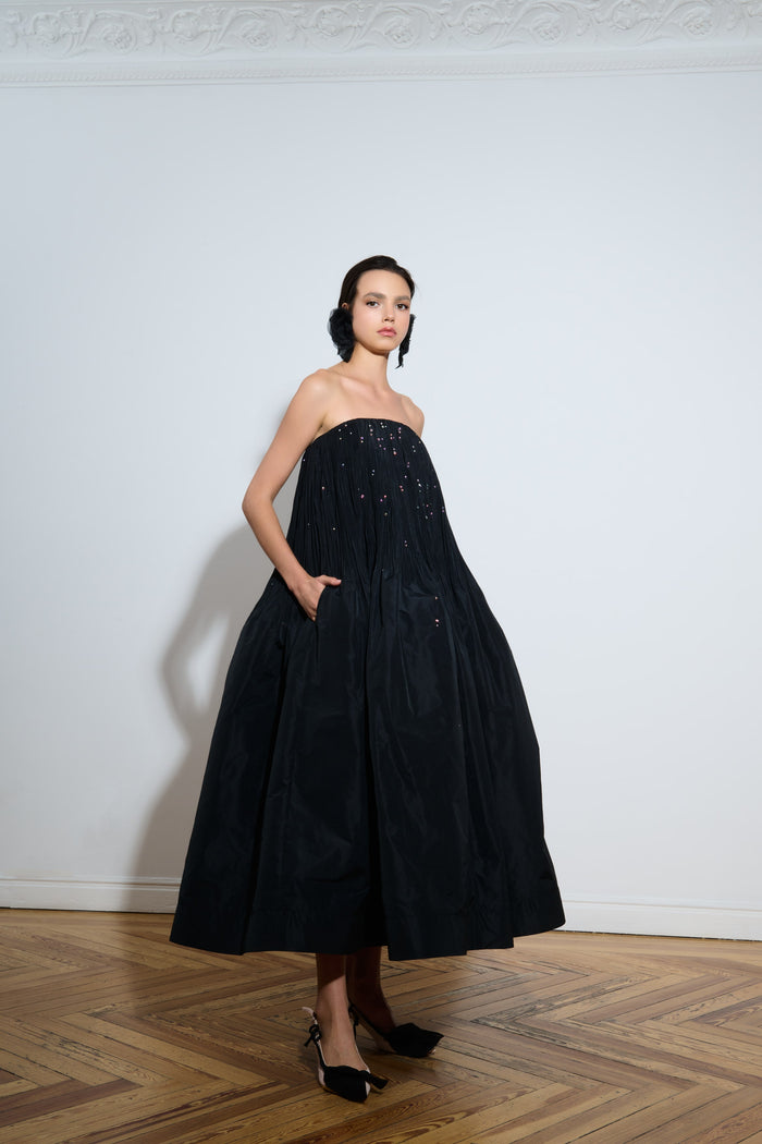 the 2nd skin co. Vestido palabra de honor con cristales Tienda
