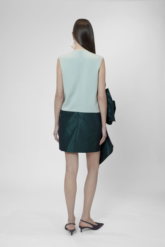 the 2nd skin co. Minivestido sin mangas con escote cuadrado y lazo Rebajas