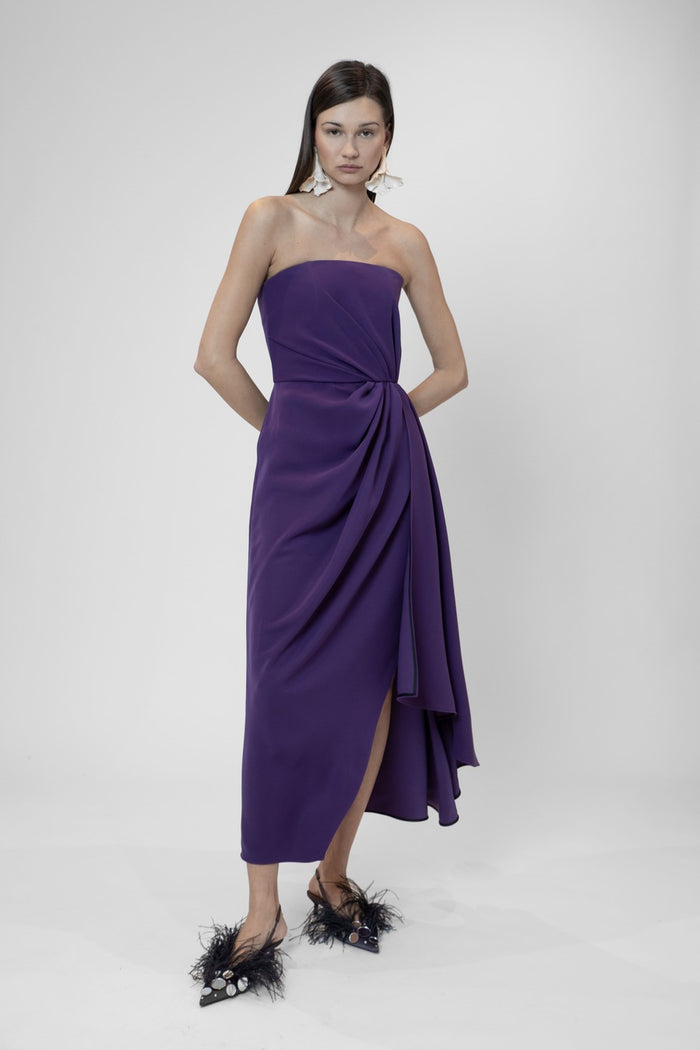 the 2nd skin co. Vestido strapless drapeado Oferta especial