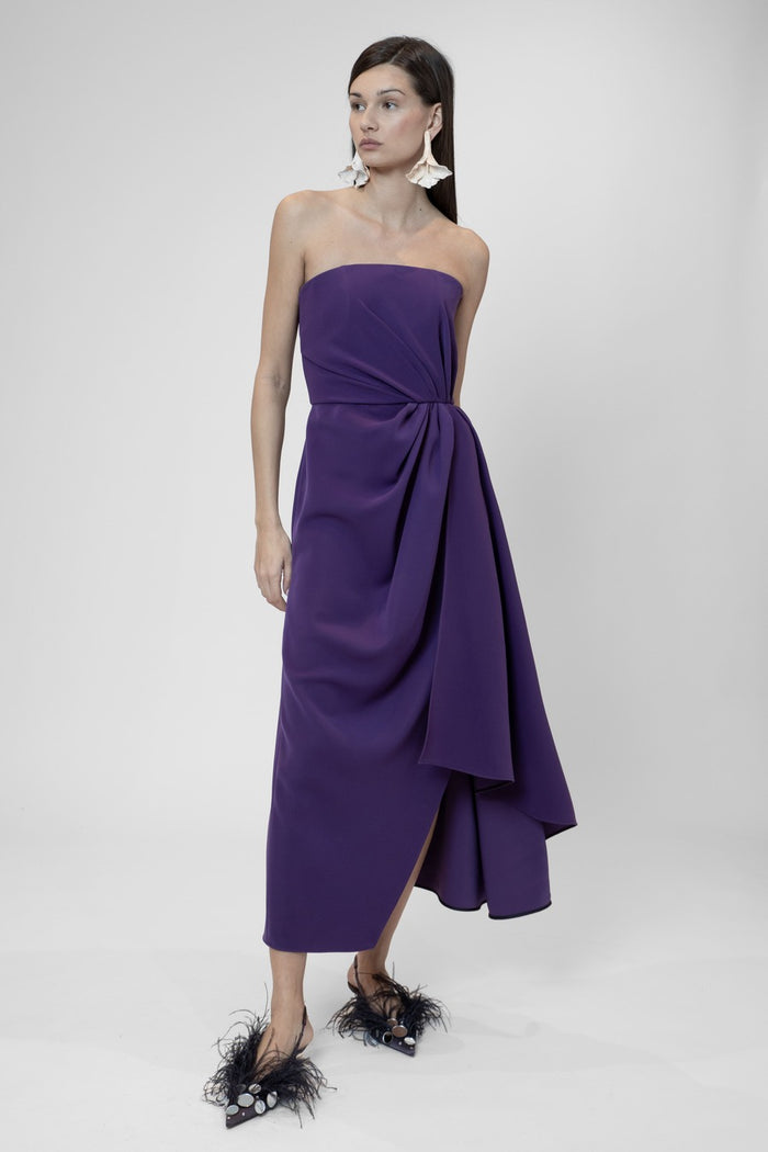 the 2nd skin co. Vestido strapless drapeado Oferta especial