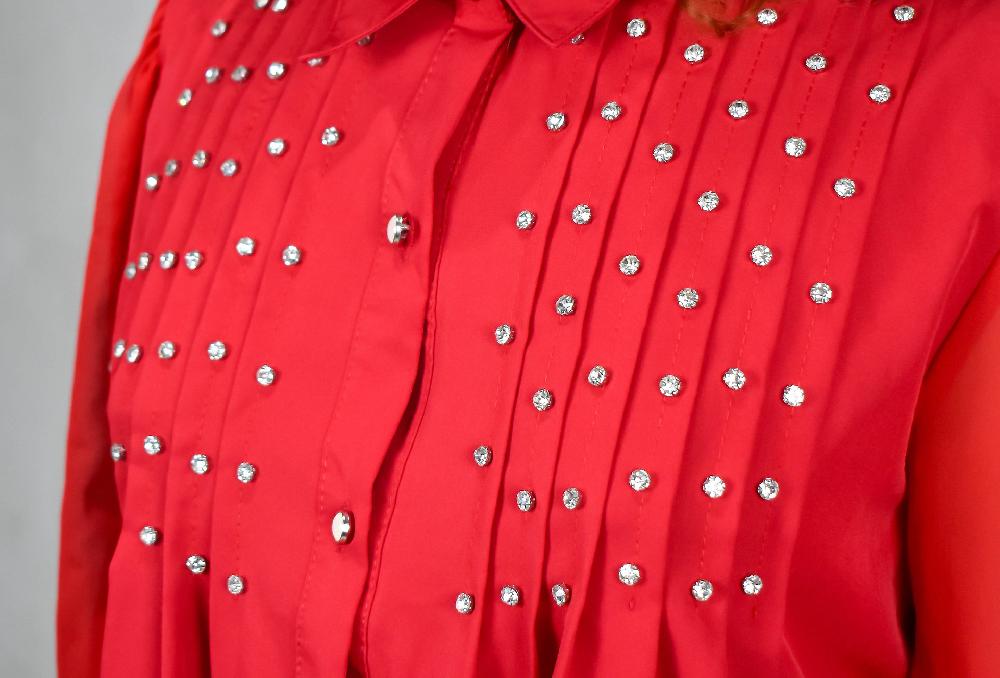 The New Black MC ROJA CON CRISTALES SUPERIORES Envío gratis