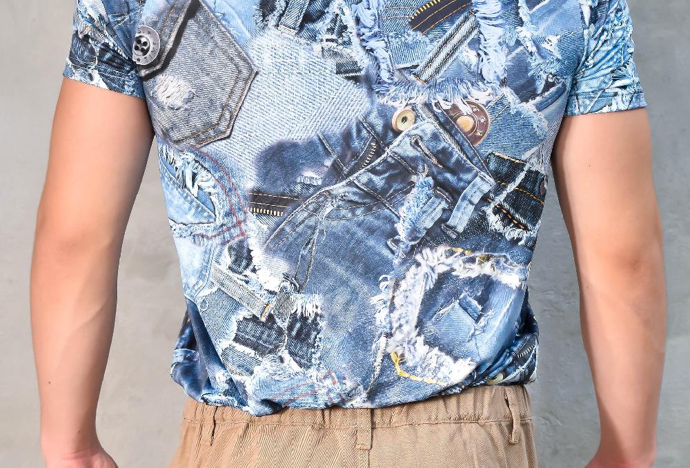 The New Black SLIM FIT PRINT DENIM Mejor oferta