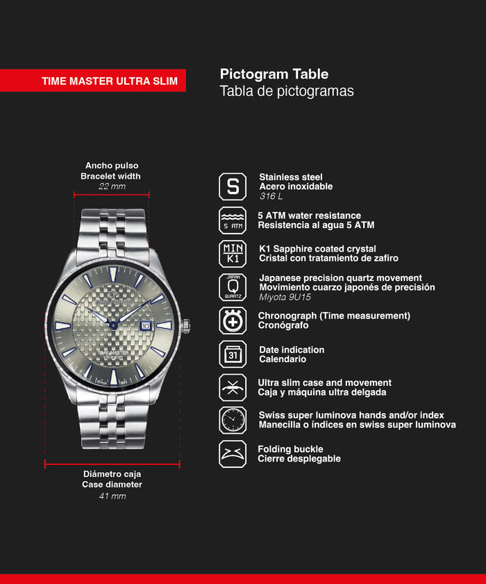 time force Time Master Ultra Slim Oferta especial de fábrica