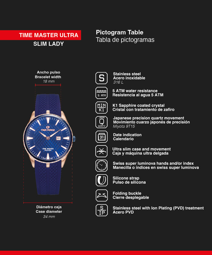 time force Time Master Ultra Slim Lady Promoción trimestral