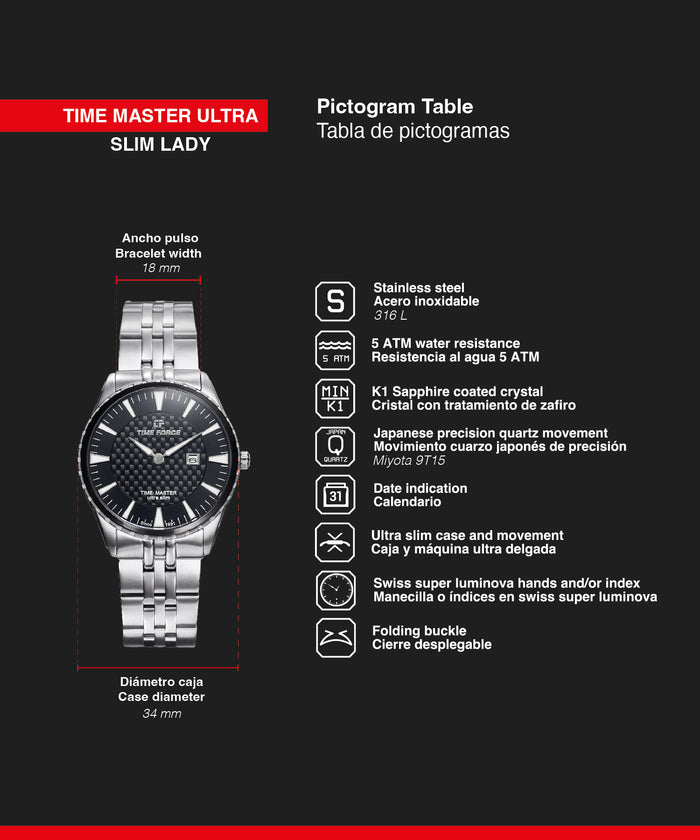 time force Time Master Ultra Slim Lady Superdescuento