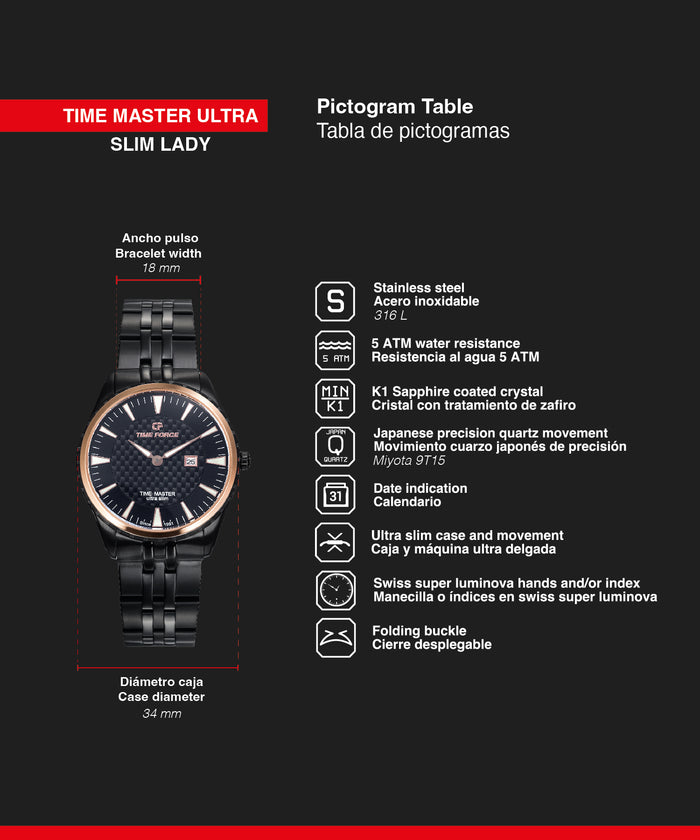 time force Time Master Ultra Slim Lady Grandes descuentos