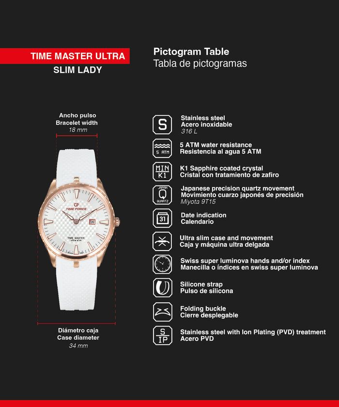 time force Time Master Ultra Slim Lady Tienda de fábrica