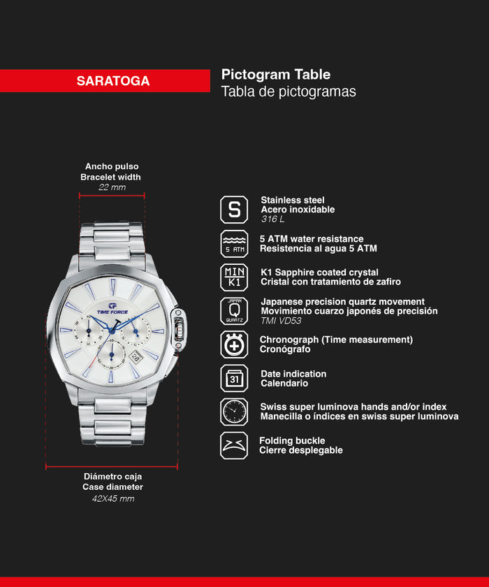 time force Saratoga Solo hoy
