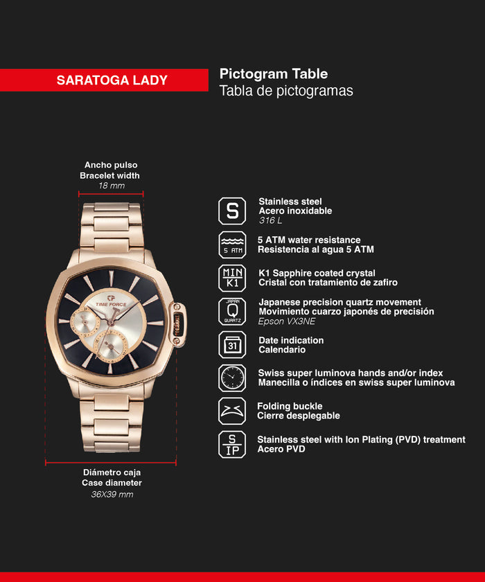 time force Saratoga Lady Tienda de fábrica