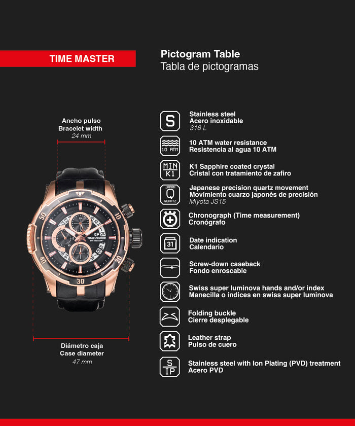 time force Time Master Devoluciones gratuitas