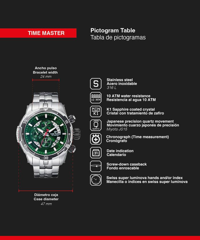 time force Time Master Venta caliente