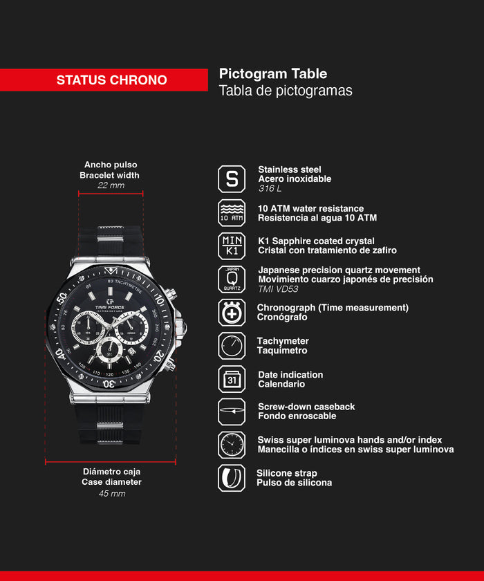 time force Status Chrono Rebajas top