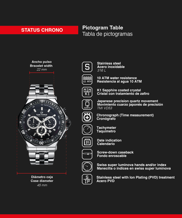 time force Status Chrono Envío gratis