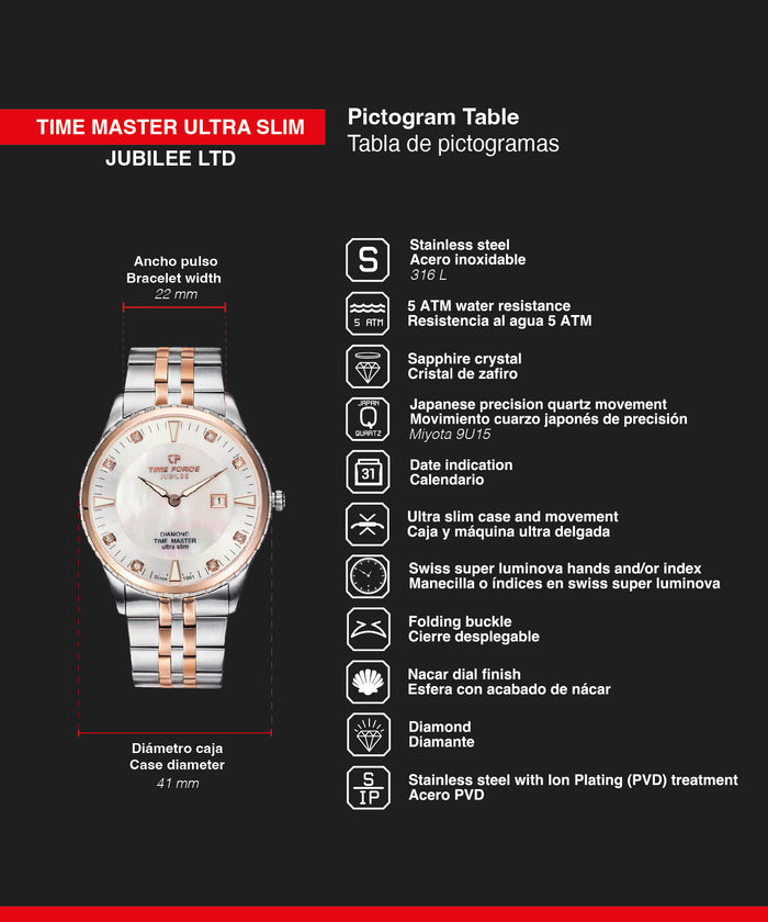 time force Time Master Ultra Slim Jubilee Rebajas de fin de temporada