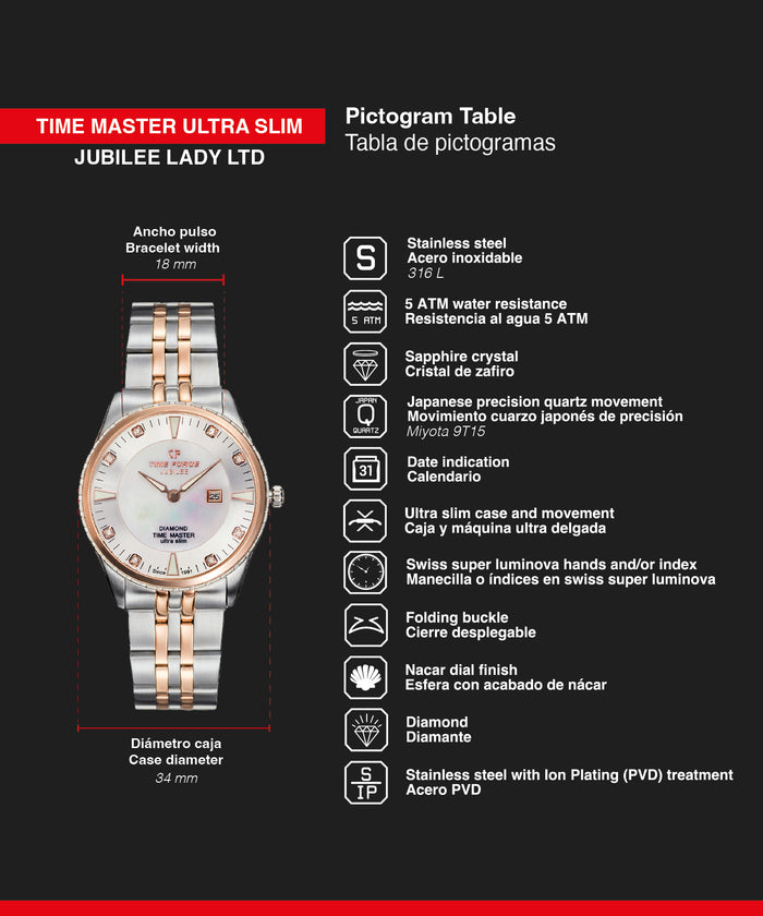 time force Time Master Ultra Slim Jubilee Precio ultrabajo