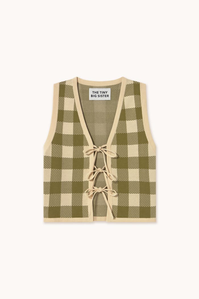 tiny cottons CHALECO A CUADROS