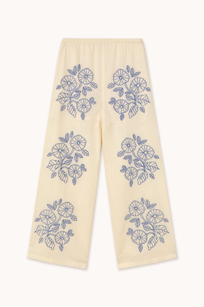 tiny cottons PANTALÓN BORDADO Liquidación