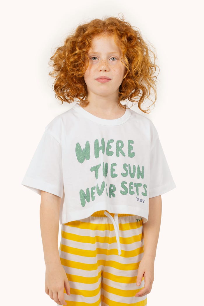 tiny cottons CAMISETA CORTA THE SUN GRAPHIC Oferta especial