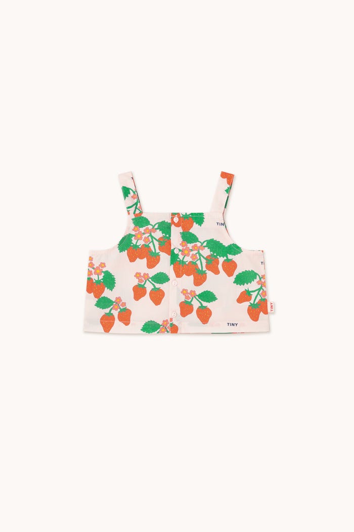 tiny cottons TOP CORTO STRAWBERRIES