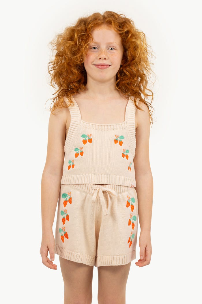 tiny cottons TOP CORTO STRAWBERRIES Outlet online