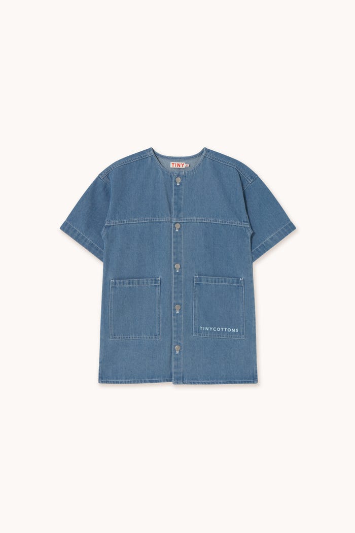 tiny cottons VESTIDO GRAPHIC DENIM En oferta