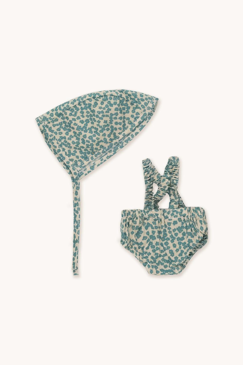 tiny cottons Gommu Flores Verdes - Pantalón Corto & Capota Precio de fábrica
