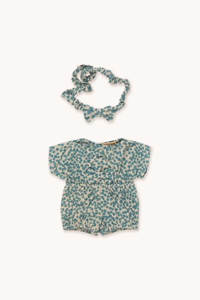 tiny cottons Gommu Flores Verdes - Pelele & Pajarita Oferta especial de fábrica