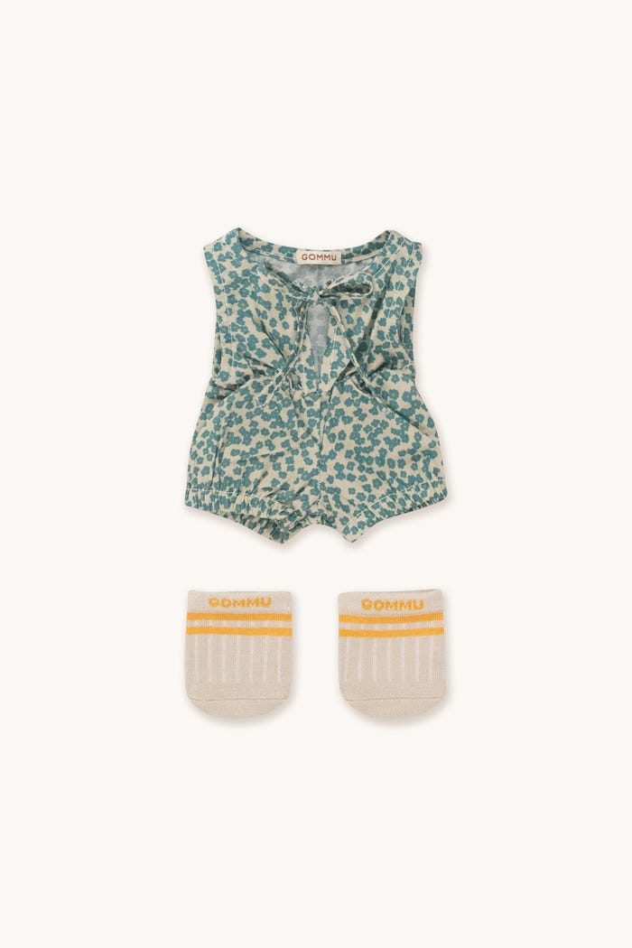 tiny cottons Gommu Flores Verdes - Pelele Corto & Calcetines Solo queda un día