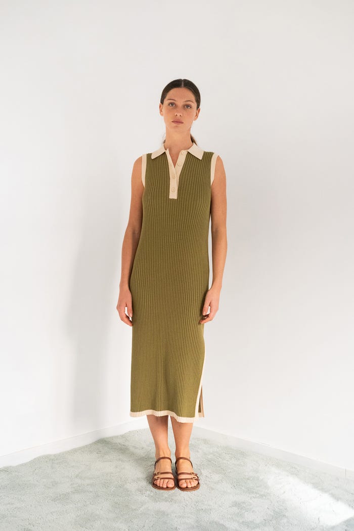 tiny cottons VESTIDO POLO COLOR BLOCK Ofertas de temporada