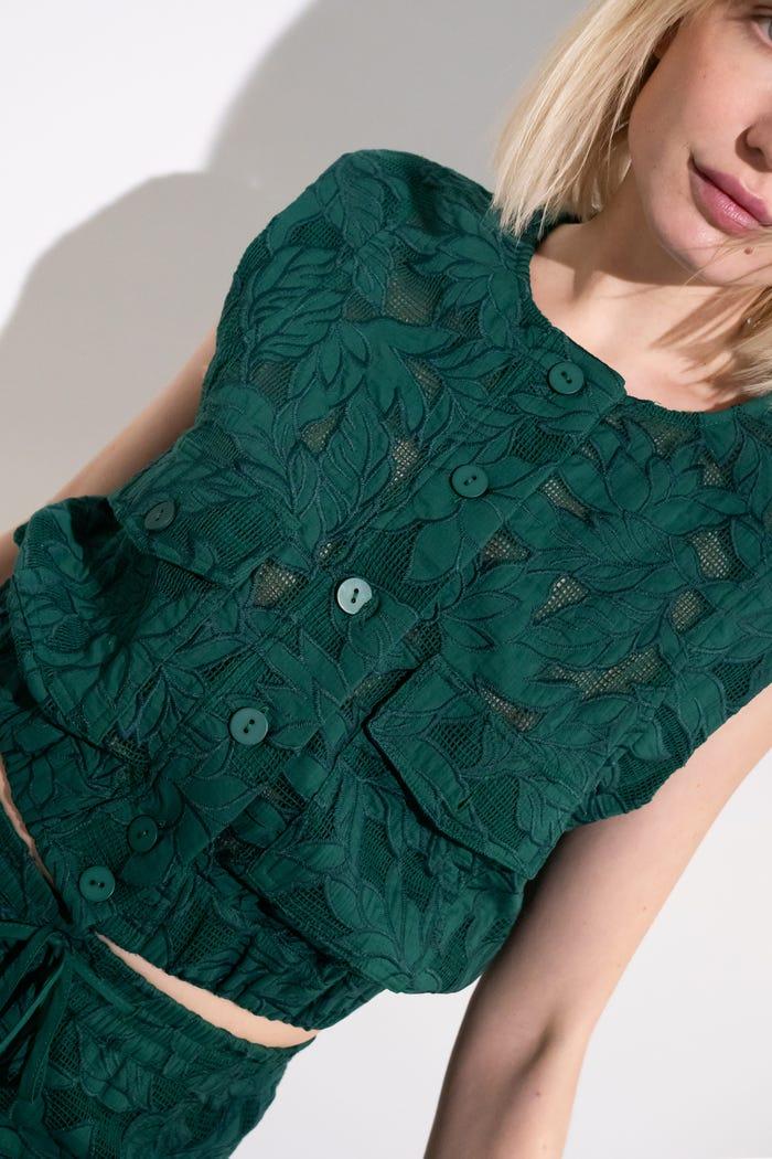 tiny cottons TOP DE GUIPUR CON BOLSILLOS Grandes descuentos