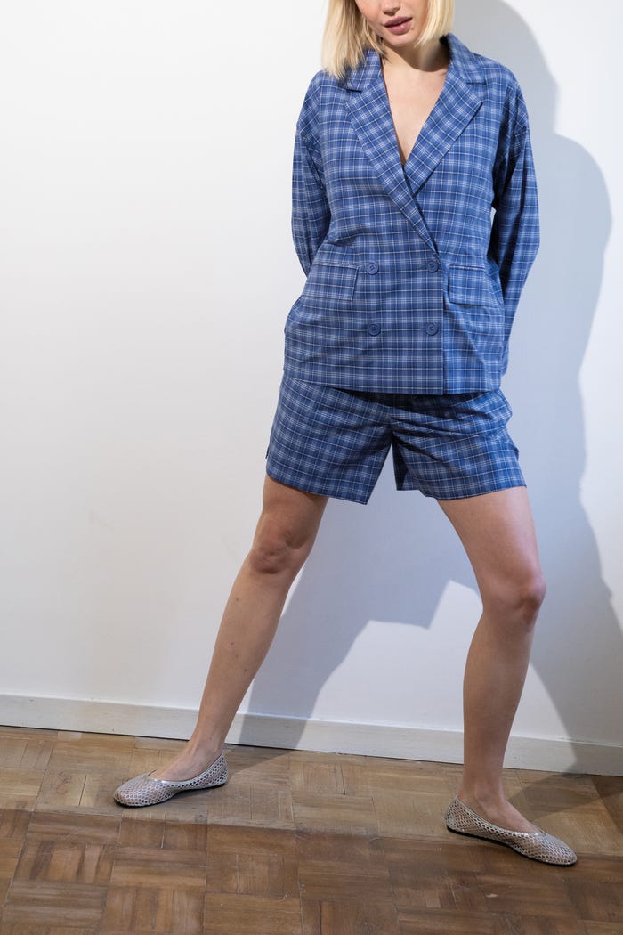 tiny cottons SHORT A CUADROS Ahorra y exporta