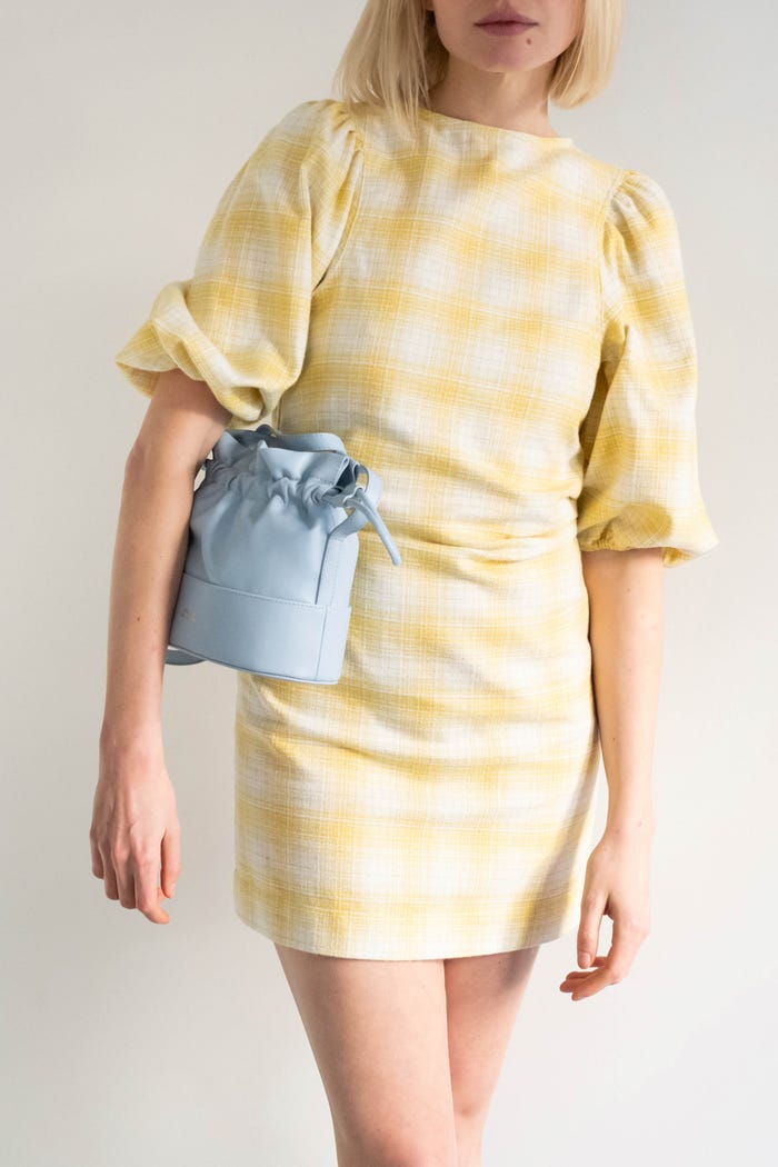 tiny cottons VESTIDO CORTO A CUADROS Descuento