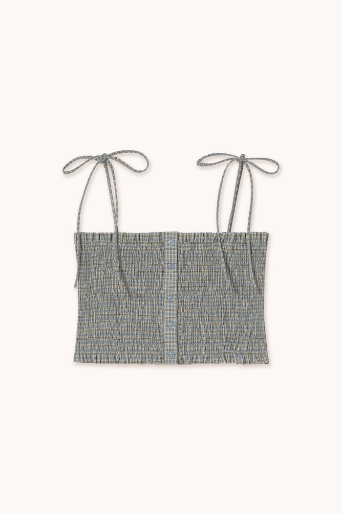 tiny cottons TOP CORTO A CUADROS Oferta especial de fábrica