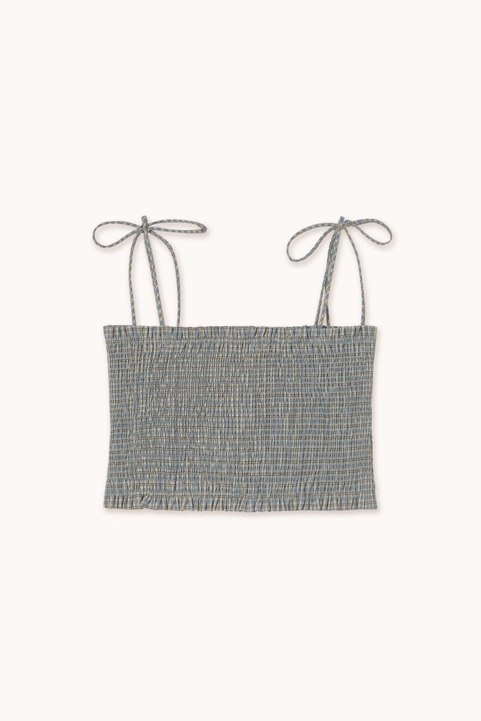 tiny cottons TOP CORTO A CUADROS Oferta especial de fábrica