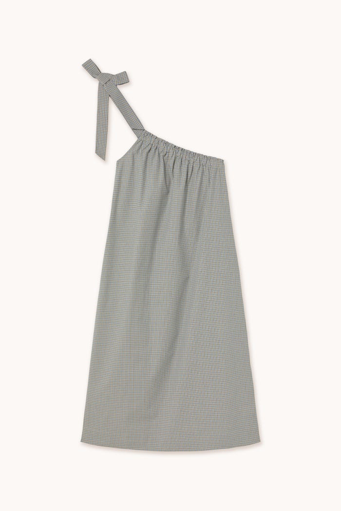 tiny cottons VESTIDO ASIMÉTRICO A CUADROS Grandes descuentos