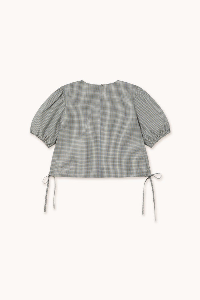 tiny cottons BLUSA CON MANGA ABULLONADA A CUADROS Envío internacional gratuito