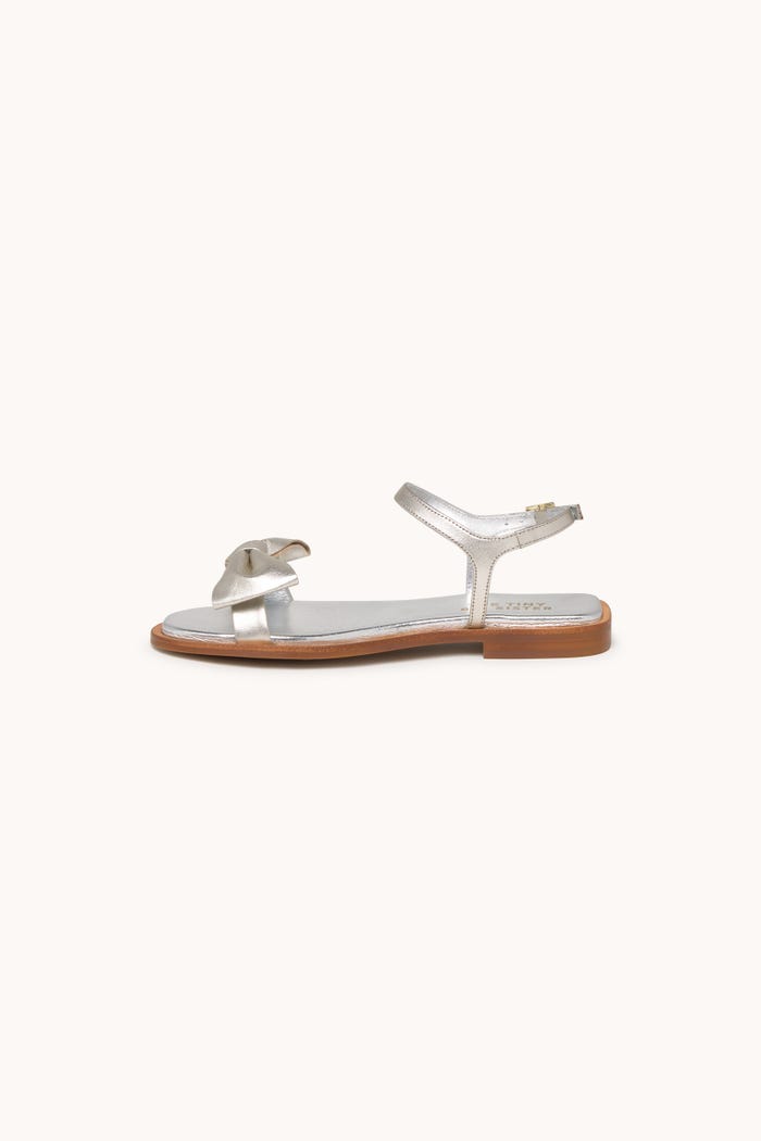 tiny cottons SANDALIAS METALIZADAS CON LAZO Tienda de fábrica