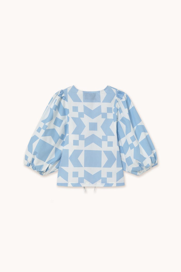 tiny cottons BLUSA CON MANGA ABULLONADA GEOMETRIC Descuentos del mes