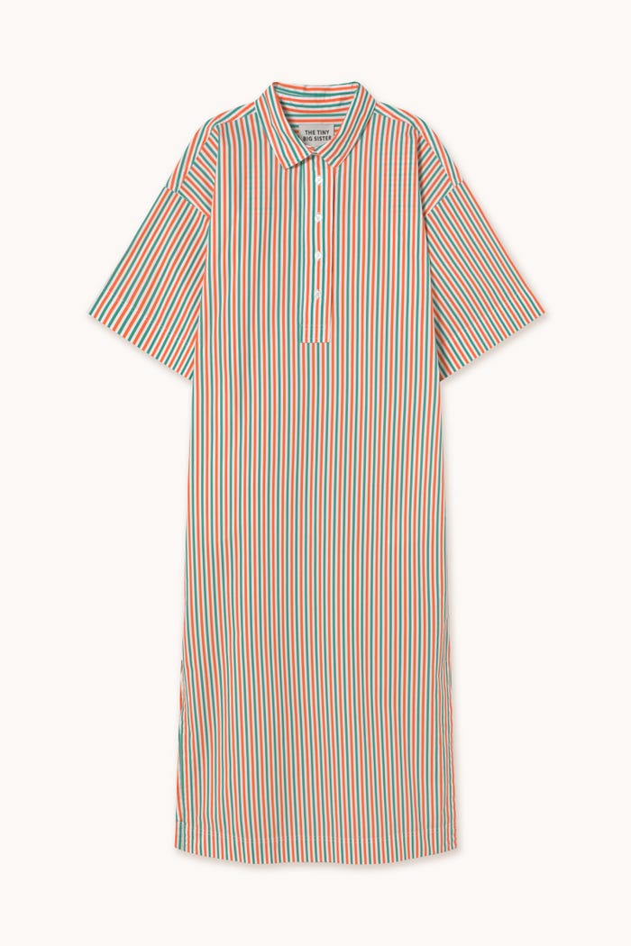tiny cottons VESTIDO CAMISERO A RAYAS Última moda