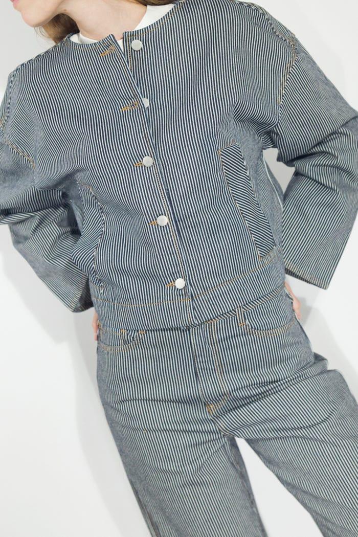 tiny cottons CHAQUETA VAQUERA A RAYAS Tienda de fábrica