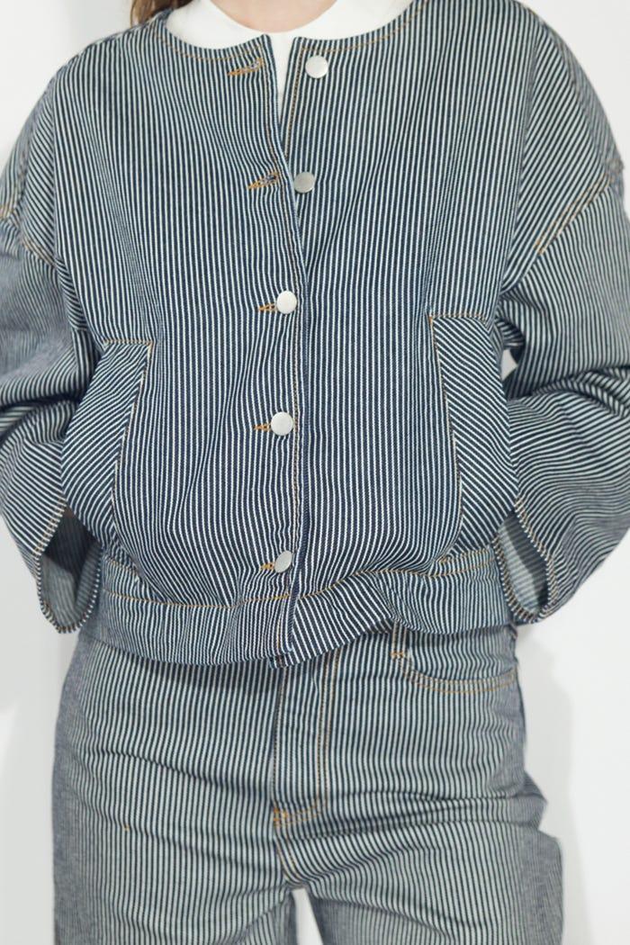tiny cottons CHAQUETA VAQUERA A RAYAS Tienda de fábrica