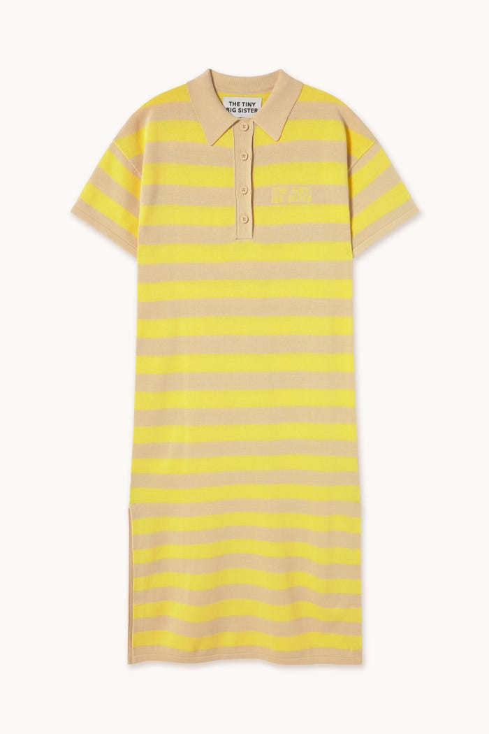 tiny cottons VESTIDO POLO CON RAYAS ANCHAS Rebajas de fin de temporada