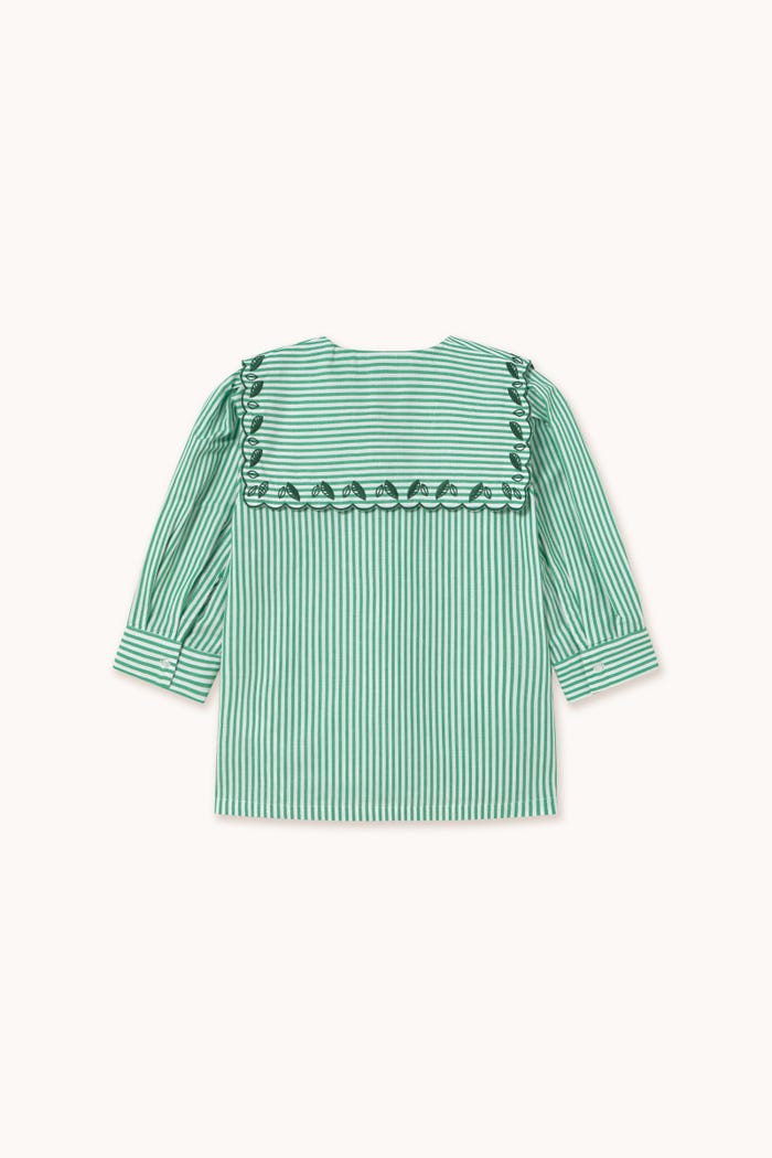 tiny cottons BLUSA A RAYAS BORDADA Rebajas baratas