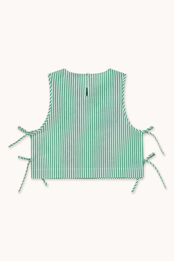 tiny cottons TOP A RAYAS BORDADO Tienda