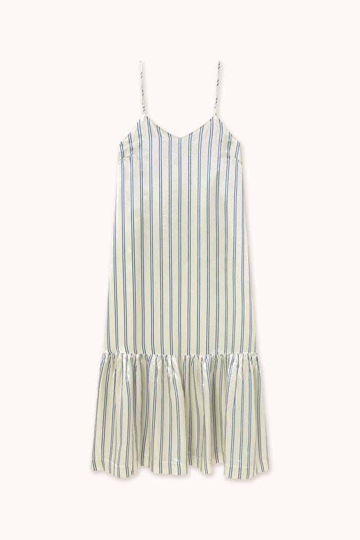 tiny cottons VESTIDO CON VOLANTE A RAYAS Rebajas top