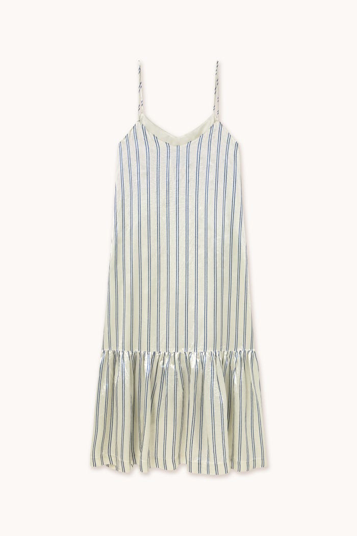 tiny cottons VESTIDO CON VOLANTE A RAYAS Rebajas top