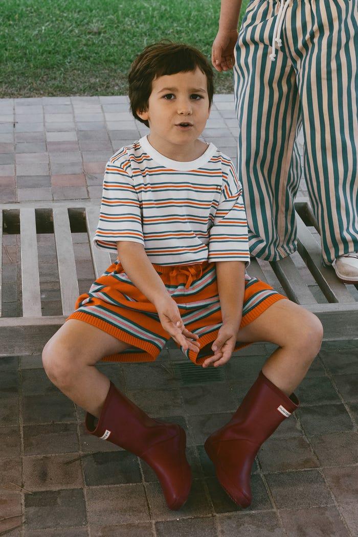 tiny cottons CAMISETA STRIPES MULTICOLOR Promoción trimestral