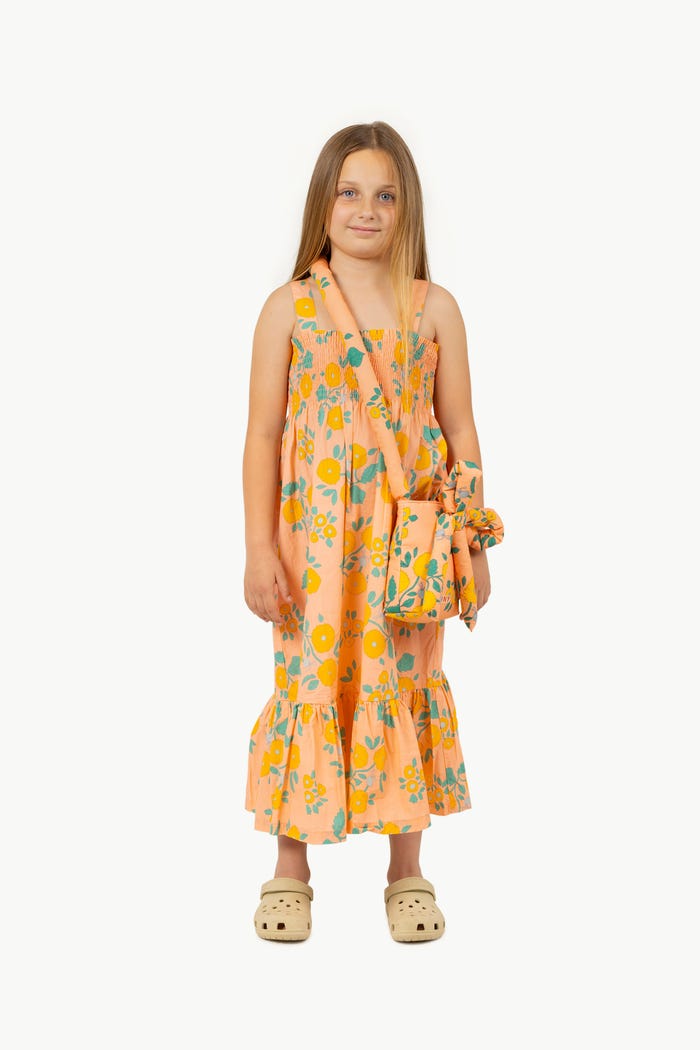tiny cottons VESTIDO FLOWERS Grandes ahorros